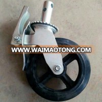 2019 Heavy Duty Mobile 6 inch pu fixed scaffolding caster wheel