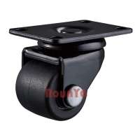 2" low height heavy duty glass filled nylon caster wheels