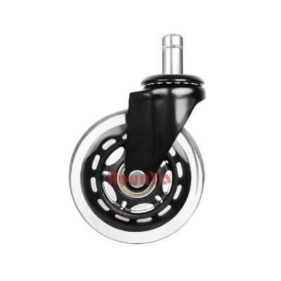 3 inch office chair caster wheels replacement with PU swivel caster wheels