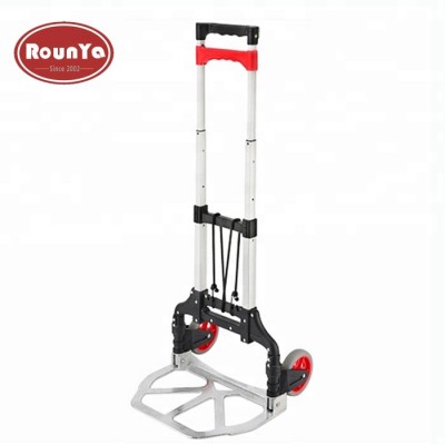 2 wheel Aluminium base plate folding hand truck cart up to 132 lbs capacity