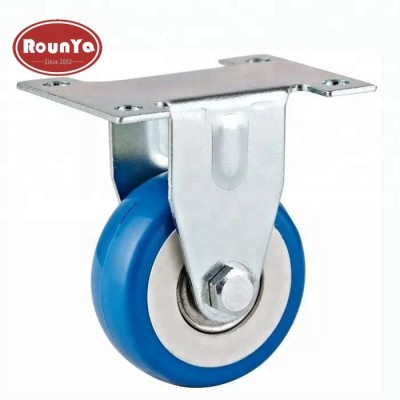 50mm light duty non marking pvc fixed castors