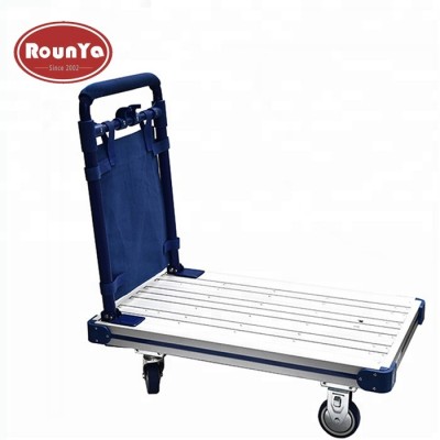 Four wheel folding aluminum platform trolleys cap 150kg 200kg