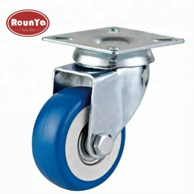 50mm light duty non marking pvc swivel castors