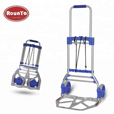 220lbs capacity compact folding aluminium hand truck trolley luggage cart